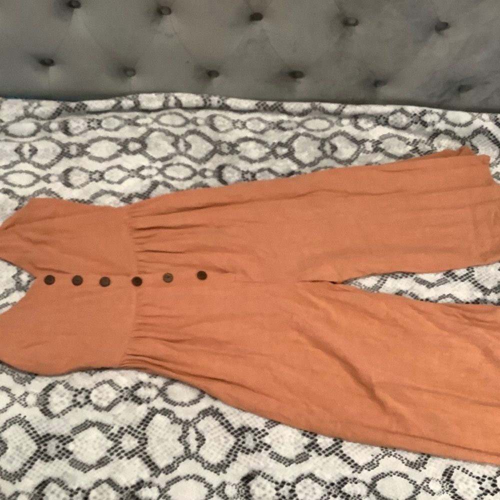 One clothing small light burnt orange romper